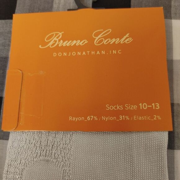 BRUNO CONTE MEN'S SILKY DRESS SOCK FASHION COLORS. - Picture 4 of 4